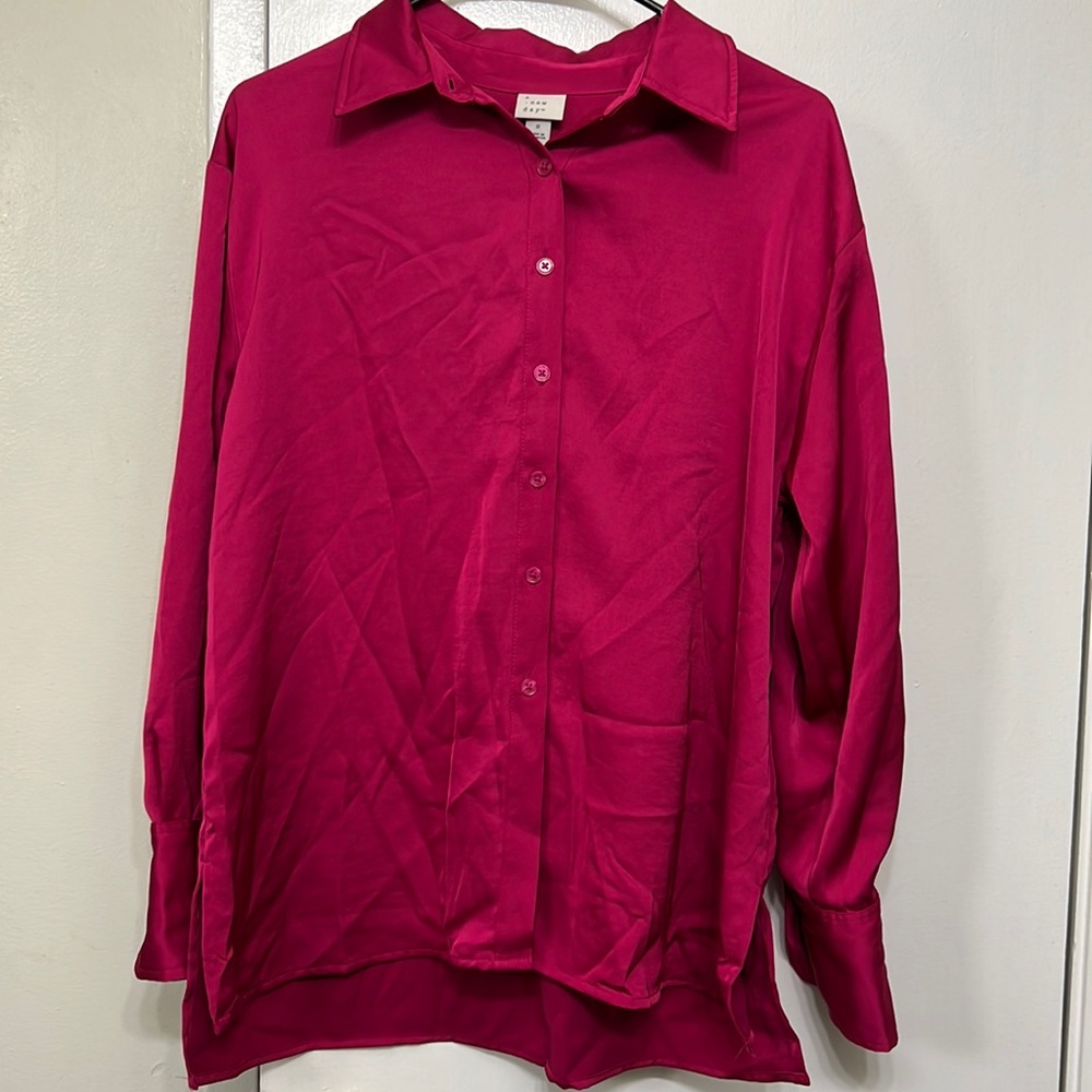 Hot Pink Button Up💖